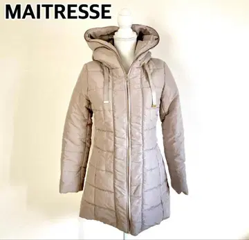 컨디션 최상! MAITRESSE 후드 부착 그레이지 다운 자켓