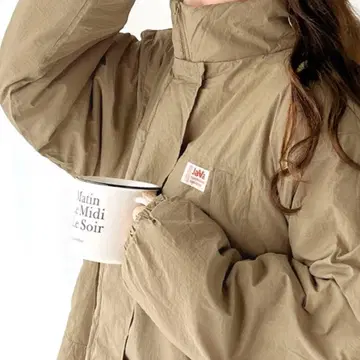 Java 베이지 롱 자켓 아우터