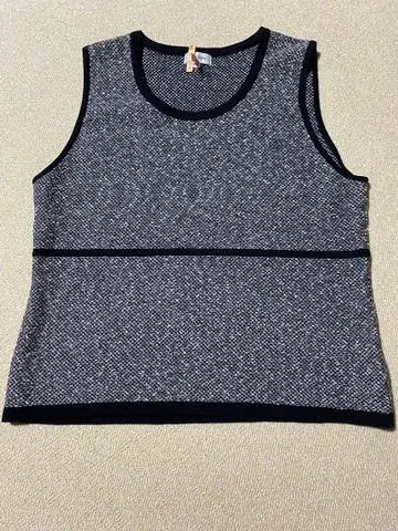 ensuit 그레이와 블랙의 트위드풍 베스트 L