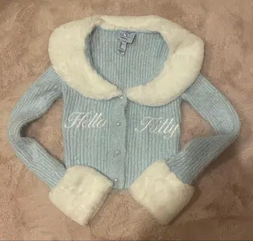 Forever21 키티 퍼 가디건 S 사이즈