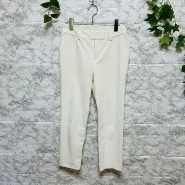 [ 아쉬 이데알 ] 이지 팬츠 테이퍼드 슬림 레그 슬림 화이트 [ M ]