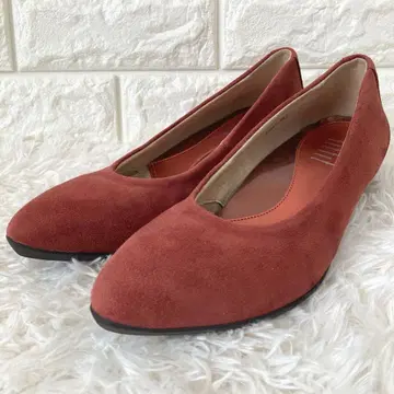 컨디션 최상 fitfit 스웨이드 펌프스 웨지솔 24.5cm