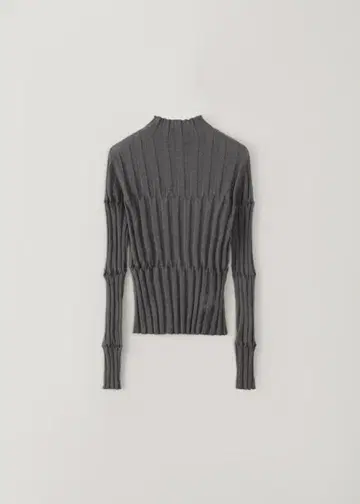 OHOTORO 와이드 립 니트 차콜