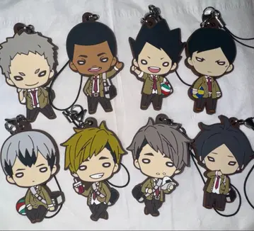 하이큐!! 이나리자키 니토탄 스트랩 8개 세트