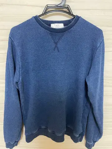 417 EDIFICE 네이비 크루넥 맨투맨