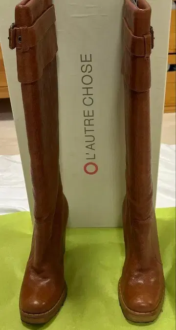 L'AUTRE CHOSE 로트레쇼즈 롱 부츠 카멜 새상품급 38