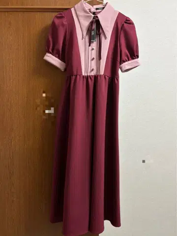 이토미 메이드라이크 바이컬러 원피스