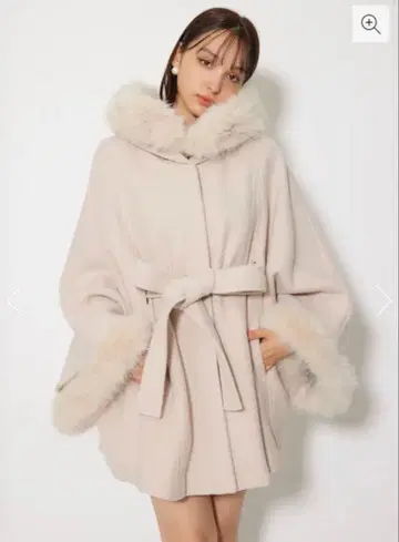 rienda 울 mix 후드 판초 코트 새상품급