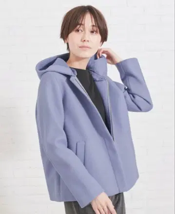 DRESKIP 울 소재 2WAY 자켓 L 블루