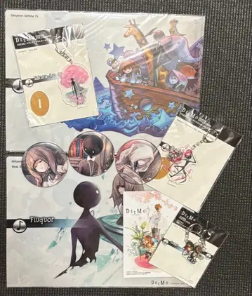 DEEMO 한정판 굿즈 클리어 파일 아크릴 키링 아크릴 키링 캔뱃지