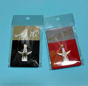 새상품 오카모토 타로 태양의 탑 핀 배지 핀즈 앞&뒤 2개 세트