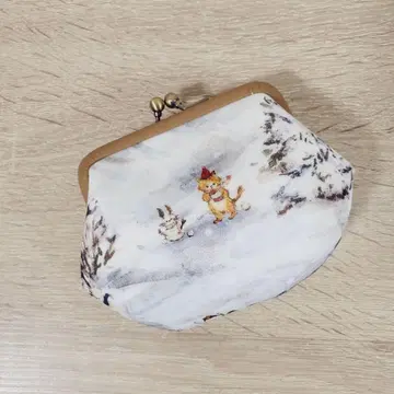 핸드메이드 10cm 가마구치 파우치 프랑슈리페 겨울잠