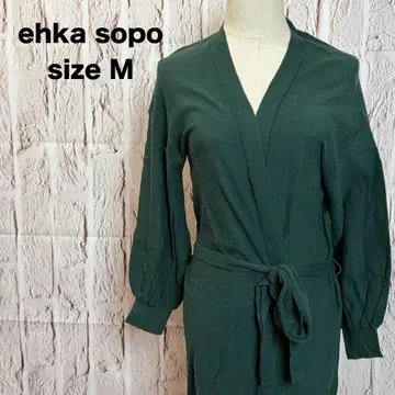 ehka sopo 에카 소포 가디건 긴팔 롱 끈 벨트 무지 새상품급