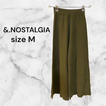 &.NOSTALGIA 니트 와이드 팬츠 이지 팬츠