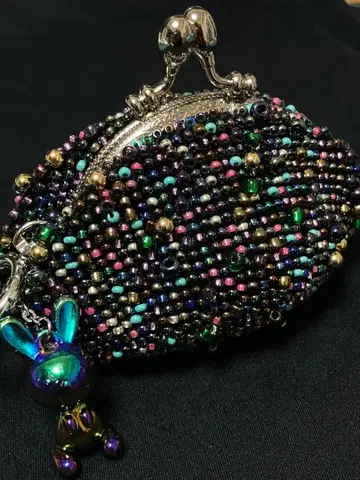 비즈 가마구치 핸드메이드 가마구치 파우치 지갑 1202