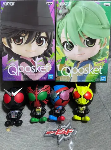 Qposket 후토 탐정 2체 + 가면라이더 가챠 세트