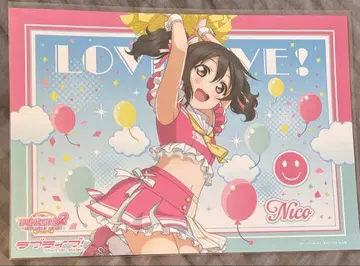 야자와 니코 러브 라이브 캐릭터 카페 런치 매트 치어걸 오다이바
