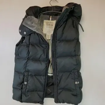 에디 바우어 블랙 650필 구스 다운 베스트 후드 부착 us-XS