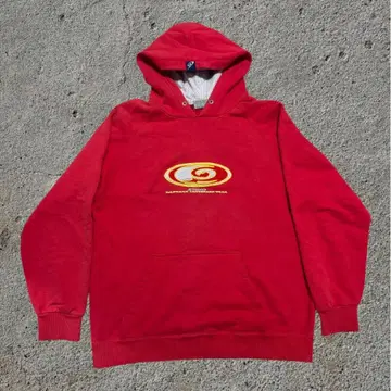 PIKO 90s 빈티지 레드 후드티