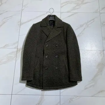 레어 컬러 에스트네이션 슬라이버 니트 자켓 피 코트