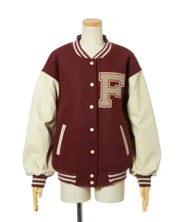 [ Fi.n.t ] 와펜 사용 빅 바시티 자켓