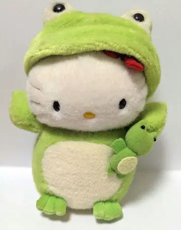 헬로키티 키티 산리오 개구리 인형옷 봉제 인형 헤이세이 레트로