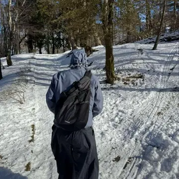 블랙 체크 슬링백 숄더백 나일론 테크 Y2K