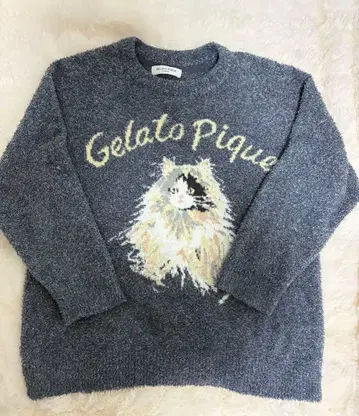 [ 새상품급 ] 젤라또피케 키미노하나니나루 8LOOM 멜란지캣 풀오버