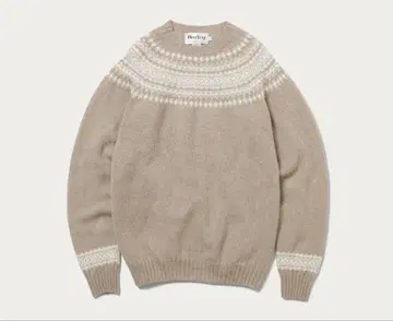 할리 오브 스코틀랜드 셰틀랜드 스웨터 베이지 페어아일 46