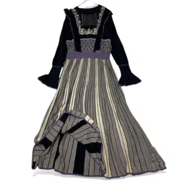 Plum design 니트 절개 맥시 원피스 M 롱