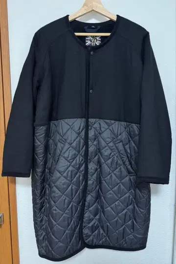 LAVENHAM 노카라 퀼팅 코트 38 사이즈