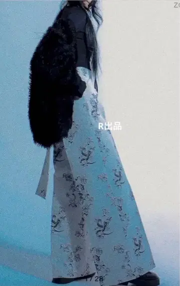 Melt the lady 페탈 스네이크 와이드 팬츠