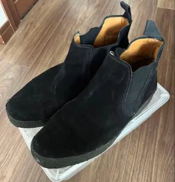 SANDERS 사이드 고어 부츠 (블랙 스웨이드) UK8.5