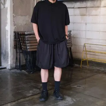 UNTRACE | 아인트레이스 피케 셔츠 숏슬리브 다크 그레이