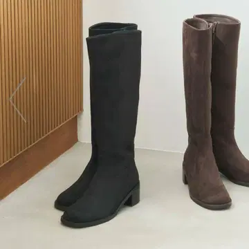 미사용 LE TALON 탈론 5cm 스트레이트 롱 부츠