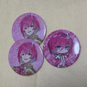 미카사 군 캔뱃지 3개 세트