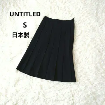 UNTITLED 언타이틀 블랙 플레어 스커트 1