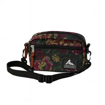 GREGORY 꽃무늬 패디드 숄더 파우치 플로럴 태피스트리 패턴