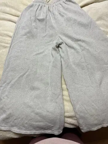 그레이 맨투맨 와이드 팬츠 2024AW