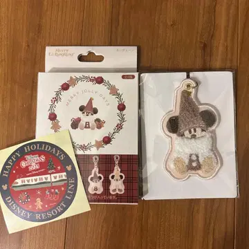 릴린린 키체인 디즈니 크리스마스 브라운 덤 씰 포함