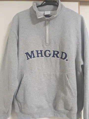 mahagrid 하프 지퍼 후드티