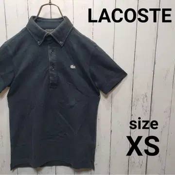 LACOSTE 다크 그레이 피케 셔츠 XS