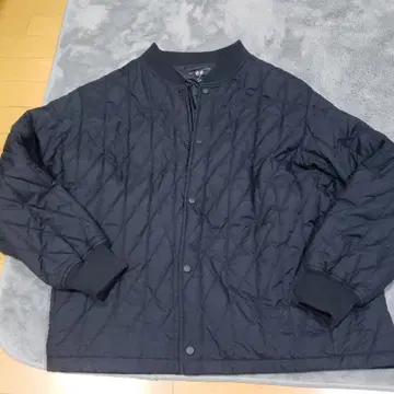 유니클로 웜 패딩 자켓 XL 다크 네이비 새상품급 퀼팅