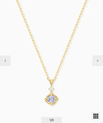 festaria K10YG 탄자나이트 목걸이