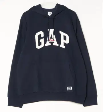 GAP 릴랙스 핏 GAP 로고 후드티 네이비 L 사이즈