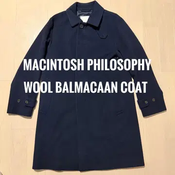 미사용급 40 매킨토시 WELLINGTON 스텐카라 코트 네이비