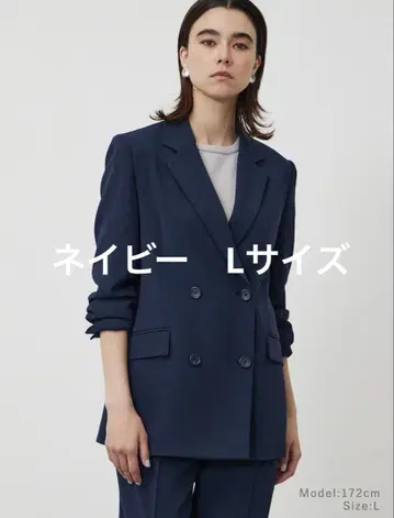 PLST 트리아세 블렌드 더블 자켓 L