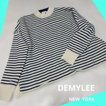 DEMYLEE 캐시미어 100% 스웨터 보더