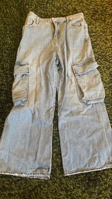 SLY 카고 데님 팬츠 HW 와이드 레그 2