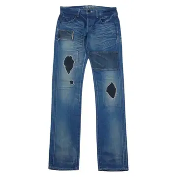 뱅퀴시 리메이크 데님 스트레이트 데님 구제 의류